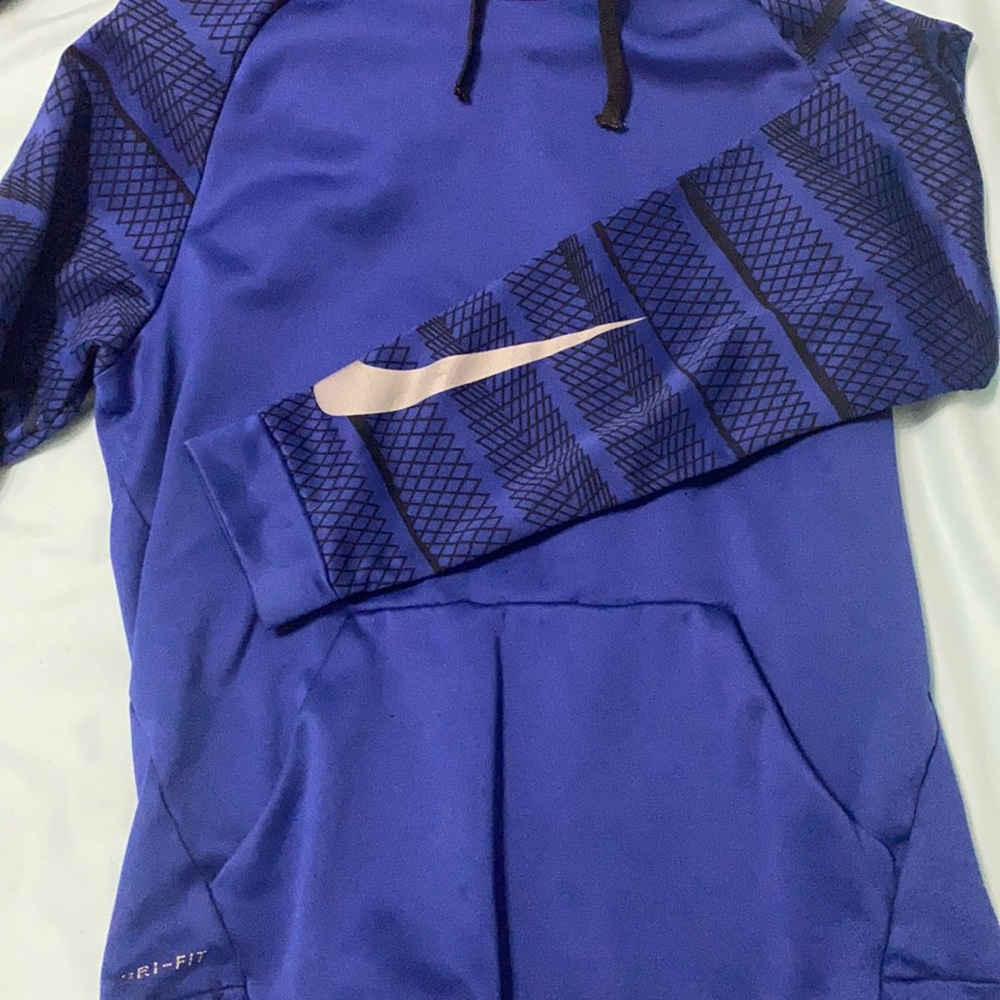 Nike Tri-flow Thermafit Royal Blue Black Hoodie